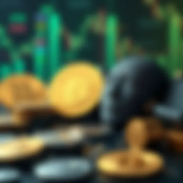 Visualization of various applications of AI coins in finance