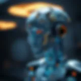 Conceptual representation of AI technology influencing cryptocurrency