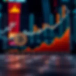 Graph showing Bitcoin market growth over years