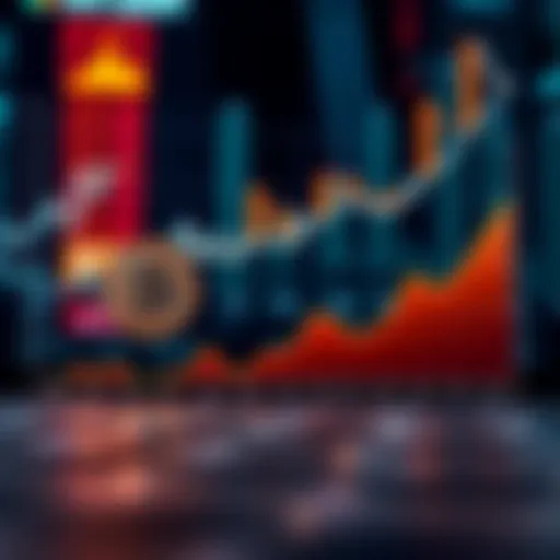 Graph showing Bitcoin market growth over years