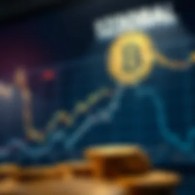 Graph showcasing Bitcoin price trends over time