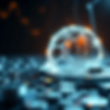 A futuristic depiction of blockchain's impact on finance