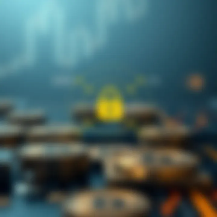 Diagram illustrating blockchain security and scalability