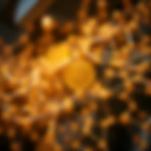 Visual representation of a blockchain network highlighting the role of a sequencer