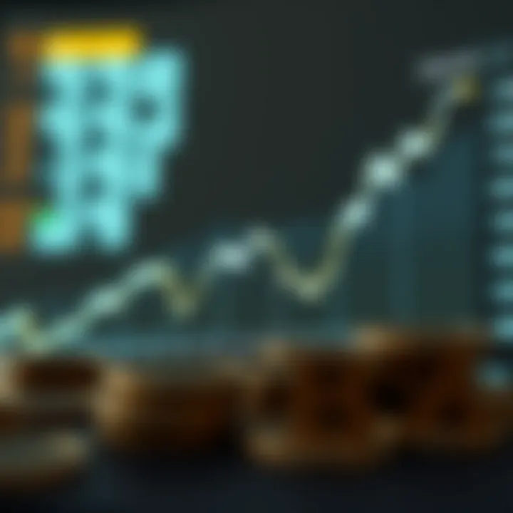Graph showing future projections for Bytecoin's market trends