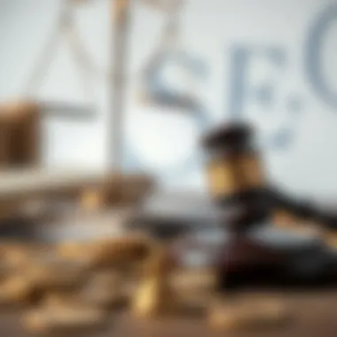 Visual representation of legal disputes in cryptocurrency