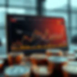 A graphical representation of cryptocurrency market trends