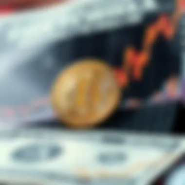 A chart illustrating cryptocurrency trends against the dollar