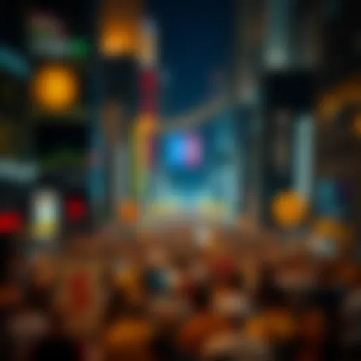 Visual representation of cryptocurrency community dynamics