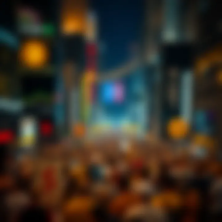 Visual representation of cryptocurrency community dynamics