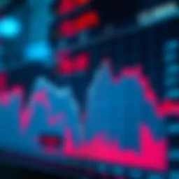Graph illustrating cryptocurrency price decline