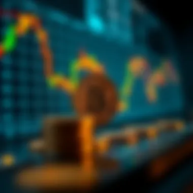 Graphical representation of cryptocurrency price differences