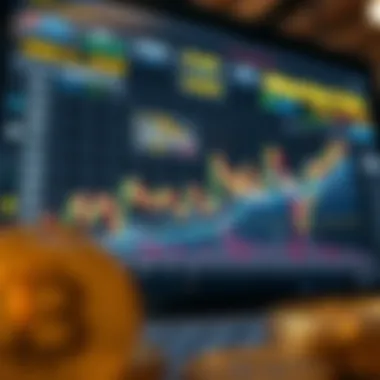 An analytical chart displaying cryptocurrency market trends