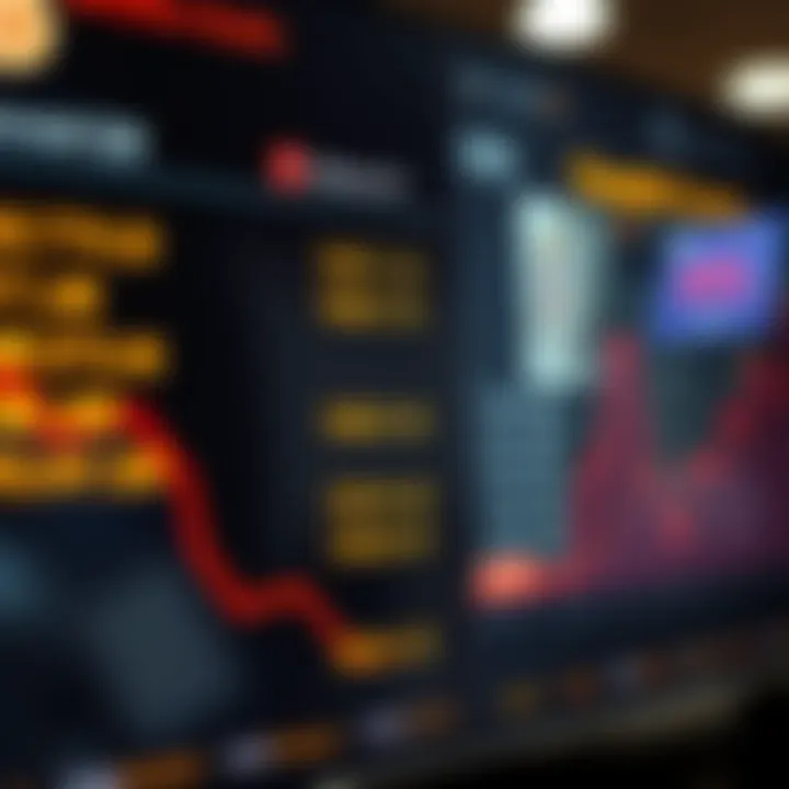 A digital interface showing currency conversion rates