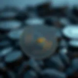 Conceptual representation of Ethereum cryptocurrency