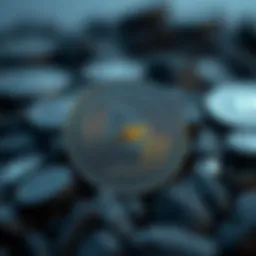 Conceptual representation of Ethereum cryptocurrency