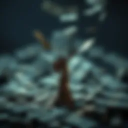 Conceptual representation of fear and greed in investment