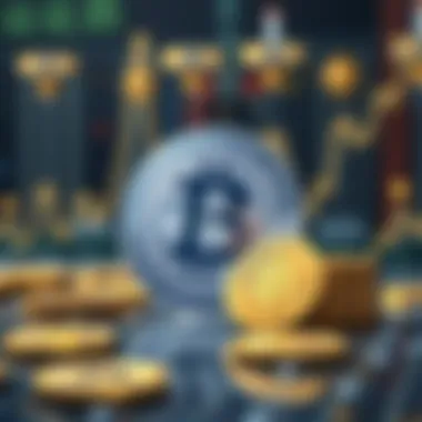 Future Outlook of the Cryptocurrency Market Symbolic artwork showcasing the future outlook of the cryptocurrency market.