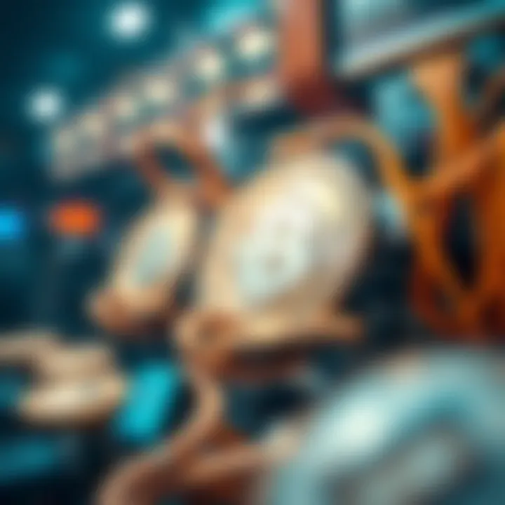 An abstract depiction of the future of cryptocurrency innovation