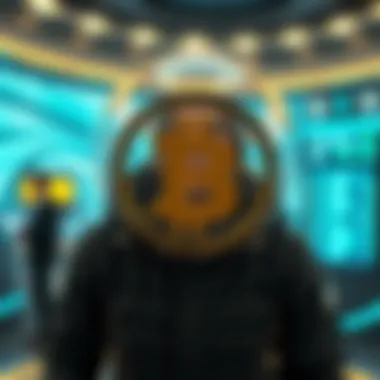 Futuristic depiction of digital finance