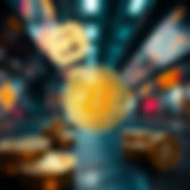 Understanding HFT Coin Concept Illustration showing the core concept of High-Frequency Trading in cryptocurrency markets.