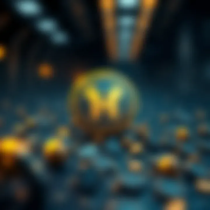 Conceptual representation of Hunt Coin's blockchain technology