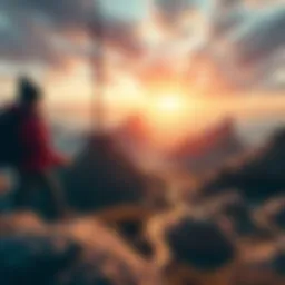Conceptual representation of the metaverse and its interconnected digital landscapes