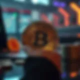 Conceptual representation of digital currency investment