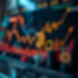 Graphical representation of cryptocurrency trends