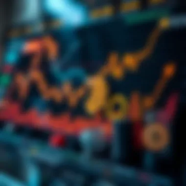 Graphical representation of cryptocurrency trends