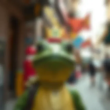 Pepe as a Cultural Icon in the Cryptocurrency Sphere An artistic representation linking Pepe to cryptocurrency