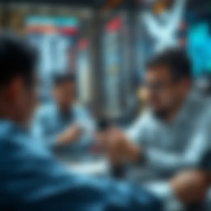 Investors analyzing NFT opportunities