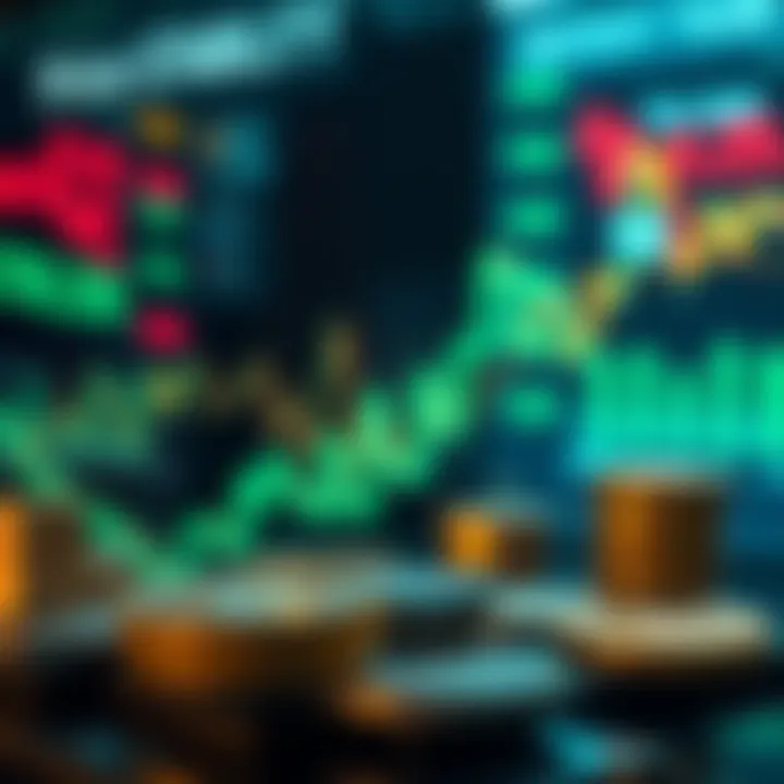 Visual representation of price stability achieved by market makers