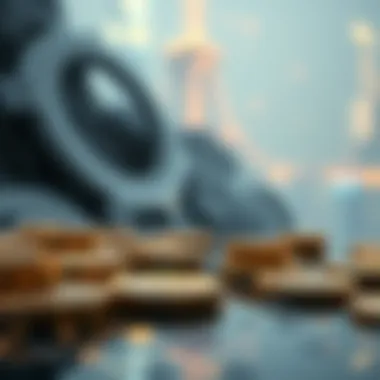 The Future of Finance with Blockchain Futuristic vision of finance with blockchain technology