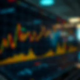 Chart illustrating stock market decline