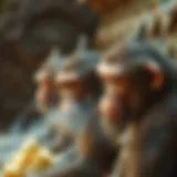 Conceptual representation of ancient cognitive evolution influenced by psychoactive substances
