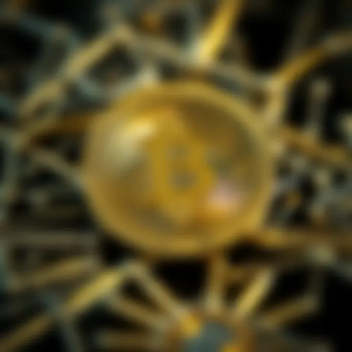 Blockchain technology visualizing the mechanism of Story Coin