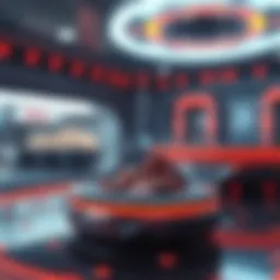 A futuristic representation of digital assets with Sui technology