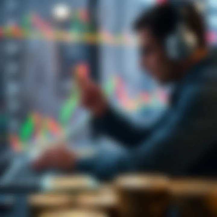 Technical Analysis in Cryptocurrency Trading Illustration depicting technical analysis methods used in cryptocurrency trading