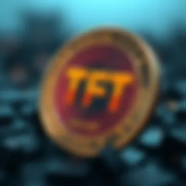 Visual representation of TFT Coin with its logo