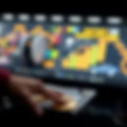 Visual representation of cryptocurrency transactions