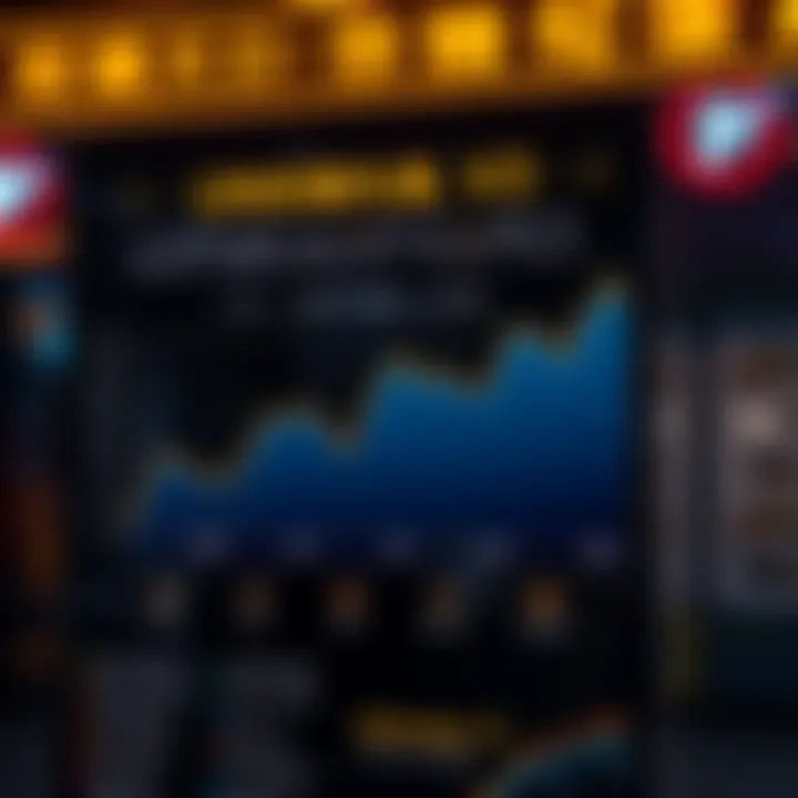 Infographic detailing asset price range concept