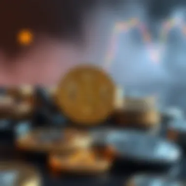 Illustration of various cryptocurrency projects