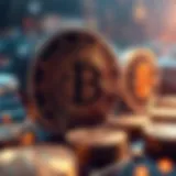 Innovative blockchain technology representation