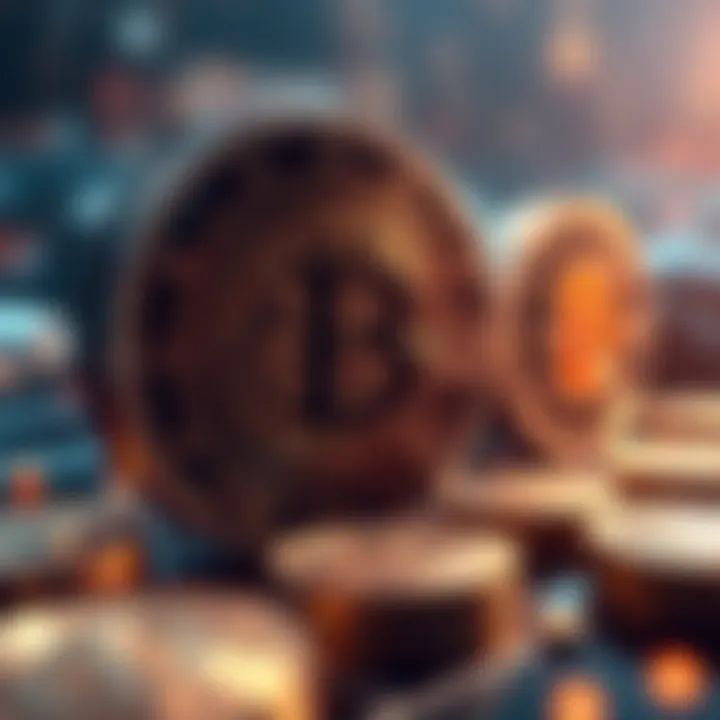 Innovative blockchain technology representation