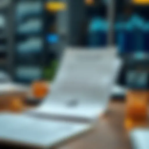 Conceptual representation of a white paper in the tech industry